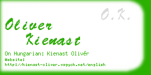 oliver kienast business card